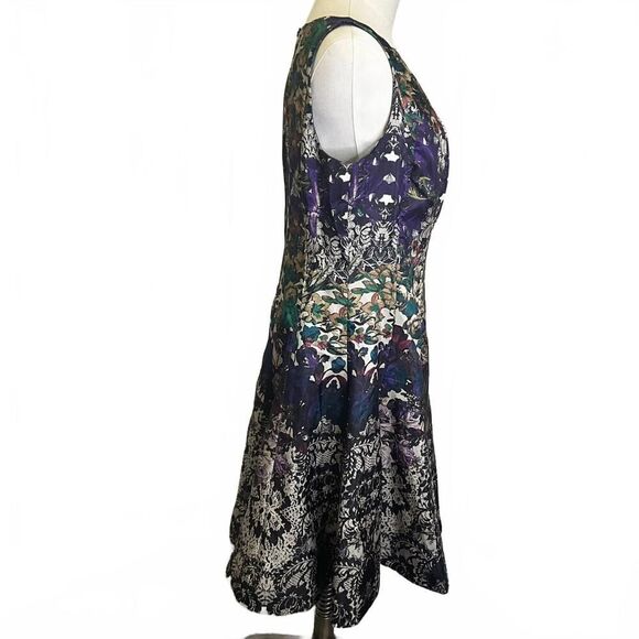 House of CB Women's Size 8 Multicolored Sleeveless Fit Flare Dress - Picture 2 of 9